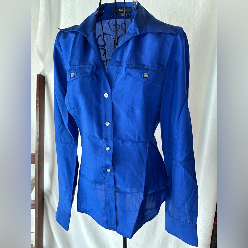 Express Dress Shirt, size XS, Blue